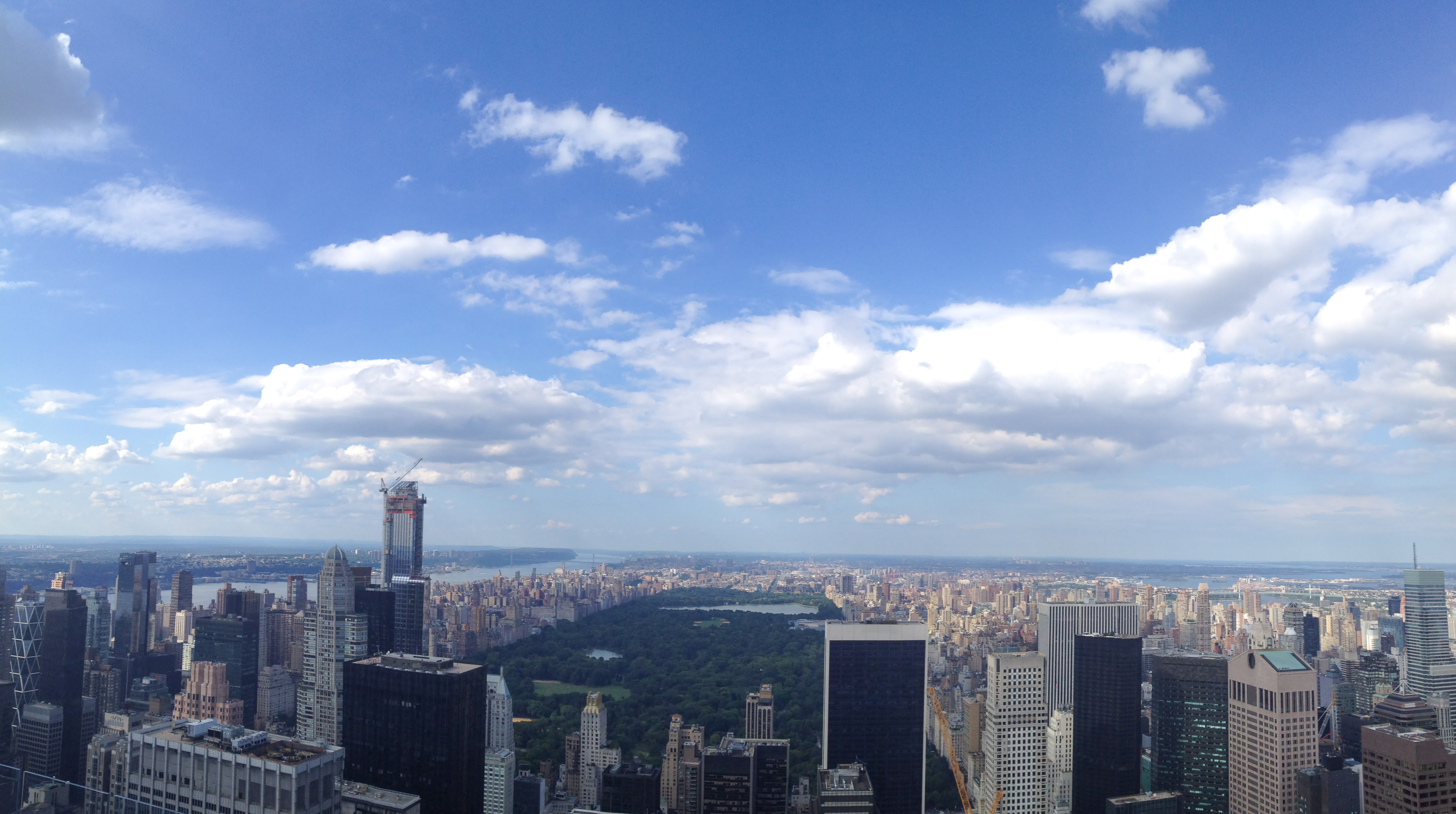 New York City skyline at dusk