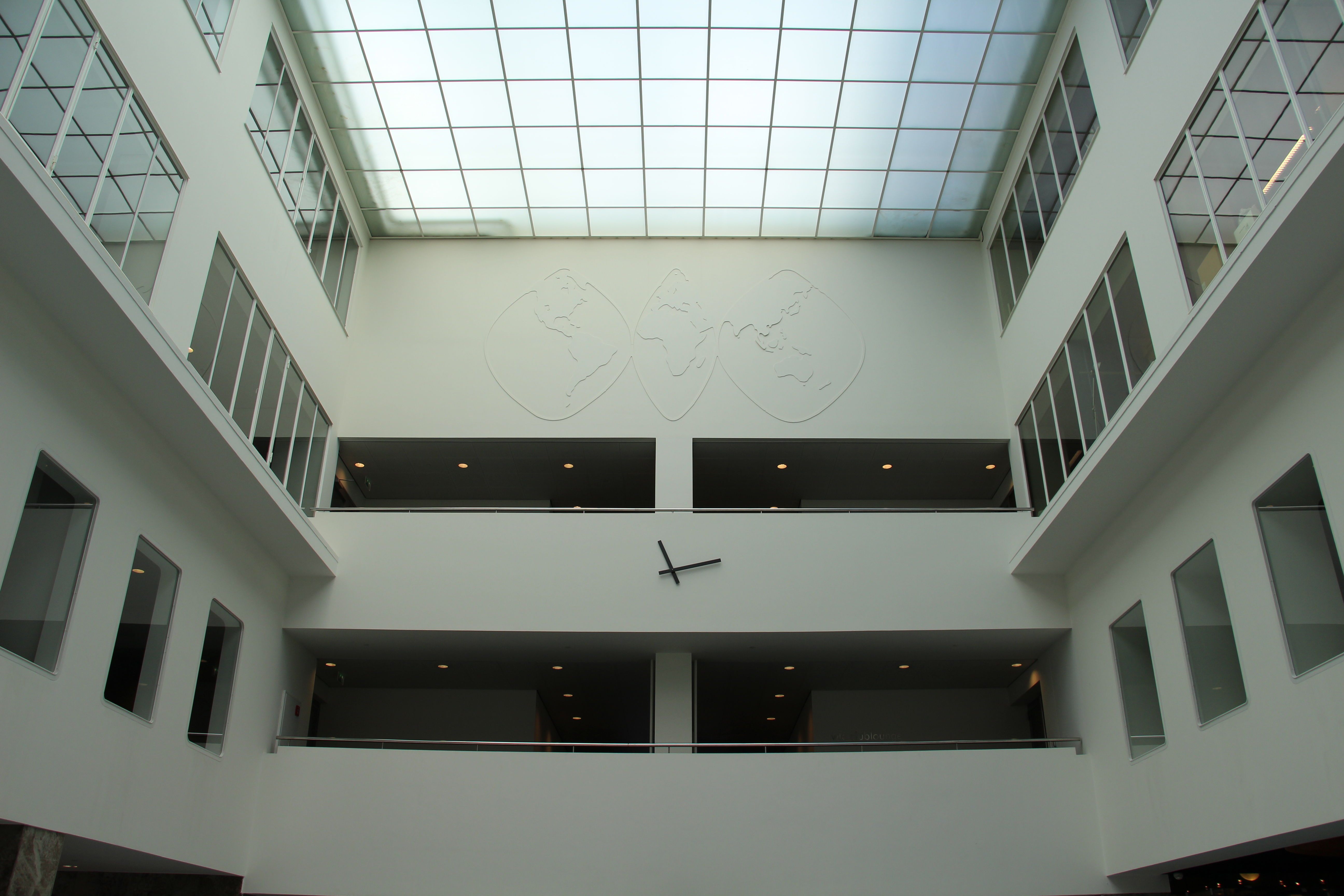 Stock exchange trading floor screens